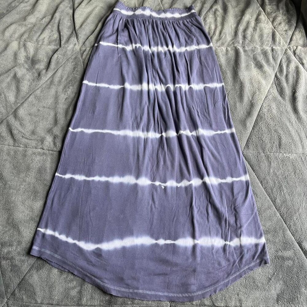 Y2K Victoria’s Secret purple and white tie dye maxi skirt size XS